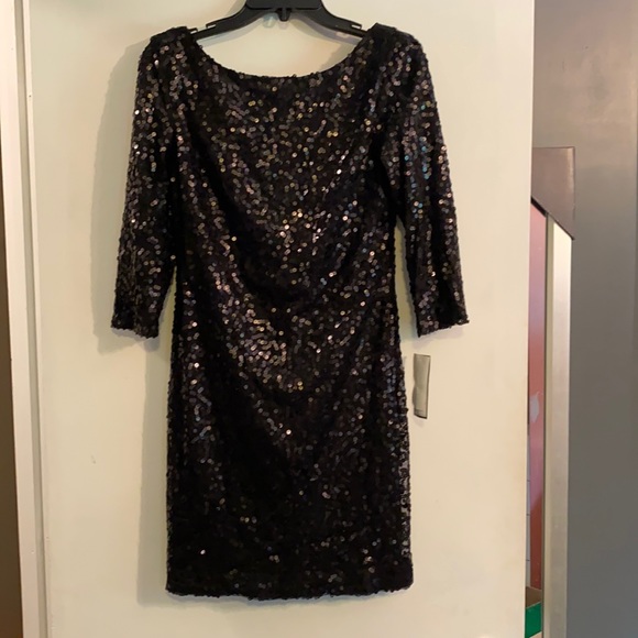 NWT Draped back short sequins party dress - Picture 1 of 5